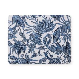 Samara Rectangle Dark Blue Hard Placemat Set 4