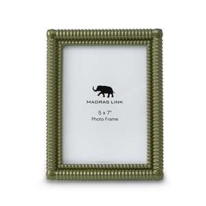 Home Decor: Rib Olive Green Photo Frame 5x7"