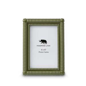 Home Decor: Rib Olive Green Photo Frame 4x6"