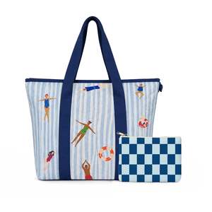 Pool Side Carryall Tote & Pouch Set