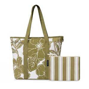 Tilly Olive Carryall Tote & Pouch Set