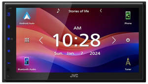 Jvc: JVC KW-M690BW 6.8" Wireless Apple CarPlay & Android Auto Multimedia Receiver