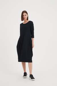 Dress: Tirelli - 24D3378 Jacquard Diagonal Seam Dress