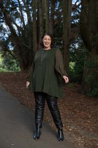 Niovara - 1050-025 Merino Peplum Top - Exclusive