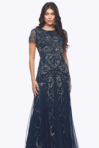 Zaliea: Zaliea - Z0271 Long Beaded Gown
