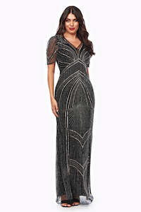 Jesse Harper - JH0502 Longline Art Deco Gown
