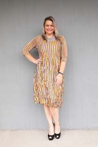 Alquema 3 4 Smash Pocket Dress: Alquema - ADC544-MS 3/4 Smash Pocket Dress