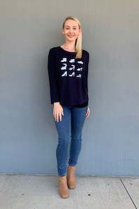 Printed Tops: Bittermoon - T217SCR Shoes Everyday Tee