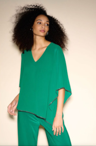 Wear Your Greens: Joseph Ribkoff - 233781 Diamante Cape Top
