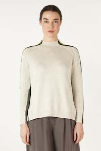 Zaket and Plover - ZP7128 Contrast Funnel Neck Jumper