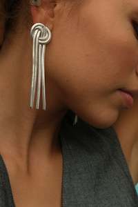 A And C Oslo: A and C Oslo - 1018-1249 Knot Earrings
