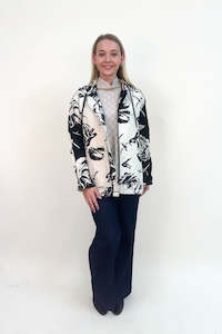 Ever Sassy - 14653 Yin and Yan Quilted Hooded Jacket