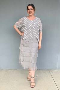 Vera May: Vera May - 5061 Italian Silk Spot Dress