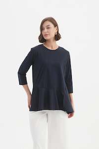 Tirelli: Tirelli - 25A3605 Split Hem Combi Top