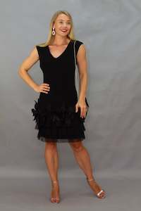 Cocktail: Lyman - 228100U Ruffle Hem Dress