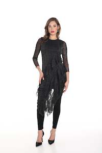 Frank Lyman - 244198 Lurex Ruffle Dress
