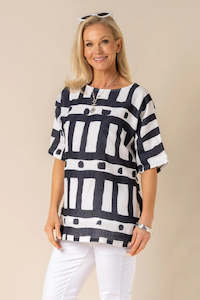 Imagine Fashion - AIM5206N Annette Linen Top