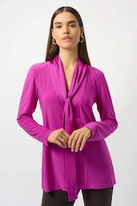 Joseph Ribkoff - 253003 Silky Knit And Satin Straight Tunic