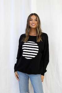 Love Lily - TSF049 Apollo Circle Stripe Knit