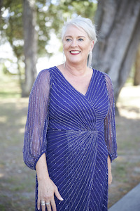 Layla Jones / Jesse Harper JH0335 - Beaded Cross Over Dress