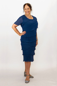 Mother Of The Bride Groom: Layla Jones - LJ0002 Chiffon Layer Dress