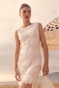 3D Guipure Lace Dress