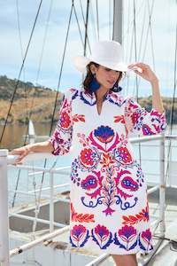 Midi: Tinta and Bariloche - Aliana Printed Dress