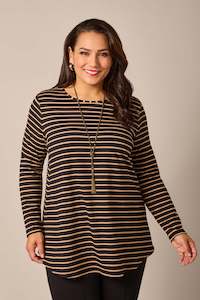 Swish - 540094 Long Sleeve Stripe Knit Tee