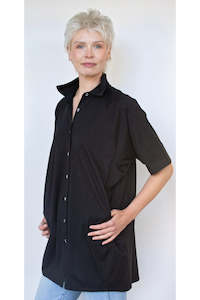 White On Black: White On Black - Long Overshirt