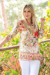 Cienna - Rouge Bloom Shirt