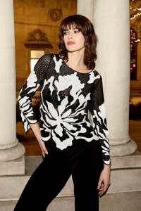 Two Pieces: Frank Lyman - Floral Sequin Top