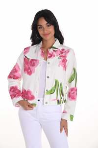 Denim 1: Floral Printed Jacket