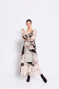 Maxi: Philosophy - Dream Billow Sleeve Maxi Tiered Dress