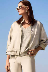 Joseph Ribkoff - Satin Blouson Jacket