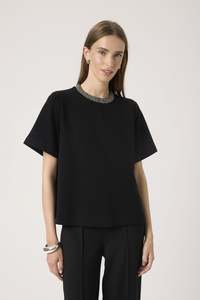 Soaked in Luxury - Marigold Embellished Tee