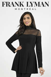 Outlet 99: Frank Lyman - 224025 Mesh Peplum Top