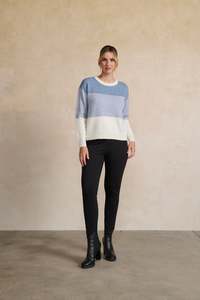 Holmes and Fallon - Block Stripe Sparkle Jumper