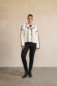 Holmes And Fallon: Holmes and Fallon - Contrast Piping Jacket