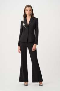 Joseph Ribkoff: Joseph Ribkoff - Lux Twill Blazer with Rhinestone