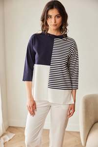 Peruzzi - Stripe Block Top