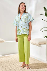 Shirts: Tribal - Short Sleeve Pop Over Shirt