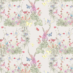 Wallpapers: Butterfly Garden Non-woven Wallpaper 130cm wide x 300cm height