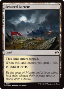 Scoured Barrens [Tarkir: Dragonstorm]