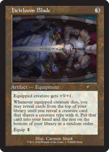 Retro Boarded Cards: Heirloom Blade (Retro Frame) [Wizards Play Network 2024]