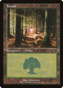 Retro Boarded Cards: Forest (410) (Retro) [Dominaria Remastered]