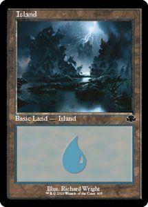 Retro Boarded Cards: Island (405) (Retro) [Dominaria Remastered]