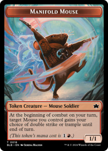 Manifold Mouse Token [Bloomburrow Tokens]