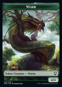 Tokens: Wurm Token [Dominaria United Commander Tokens]