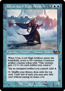 Retro Boarded Cards: Urza, Lord High Artificer (Retro) [Dominaria Remastered]