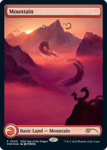 Fancy Basic Land: Mountain (Year of the Dragon 2024) [Standard Showdown Promos]